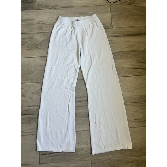 ONE MILE Archie Pants in White Womens Size M Knit - Picture 3 of 7